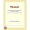 Memoir (Webster''s Chinese Traditional Thesaurus Edition) door Inc. Icon Group International