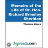 Memoirs of the Life of Rt. Hon. Richard Brinsley Sheridan by Thomas Moore