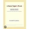 A Dark Night¿s Work (Webster''s French Thesaurus Edition) door Inc. Icon Group International