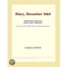 Diary, December 1664 (Webster''s French Thesaurus Edition) door Inc. Icon Group International