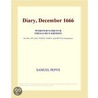 Diary, December 1666 (Webster''s French Thesaurus Edition) door Inc. Icon Group International
