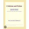 Criticism and Fiction (Webster''s French Thesaurus Edition) door Inc. Icon Group International