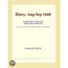 Diary, Aug-Sep 1660 (Webster''s Japanese Thesaurus Edition) door Inc. Icon Group International