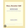 Diary, December 1668 (Webster''s Spanish Thesaurus Edition) door Inc. Icon Group International