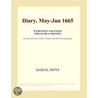 Diary, May-Jun 1665 (Webster''s Japanese Thesaurus Edition) by Inc. Icon Group International