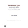 Miscellaneous Prose (Webster''s Japanese Thesaurus Edition) door Inc. Icon Group International