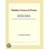 Mother Goose in Prose (Webster''s Korean Thesaurus Edition) door Inc. Icon Group International