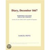 Diary, December 1667 (Webster''s Japanese Thesaurus Edition) door Inc. Icon Group International