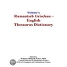 Webster''s Rumantsch Grischun - English Thesaurus Dictionary door Inc. Icon Group International