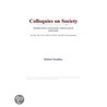 Colloquies on Society (Webster''s Japanese Thesaurus Edition) door Inc. Icon Group International