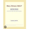 Diary, February 1666-67 (Webster''s French Thesaurus Edition) door Inc. Icon Group International