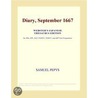 Diary, September 1667 (Webster''s Japanese Thesaurus Edition) by Inc. Icon Group International