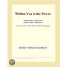 Within You is the Power (Webster''s French Thesaurus Edition) door Inc. Icon Group International