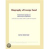 Biography of George Sand (Webster''s Korean Thesaurus Edition) door Inc. Icon Group International
