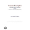 Expressive Voice Culture (Webster''s German Thesaurus Edition) door Inc. Icon Group International