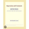 Impressions and Comments (Webster''s French Thesaurus Edition) door Inc. Icon Group International