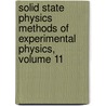 Solid State Physics Methods of Experimental Physics, Volume 11 door Onbekend