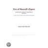 Five of Maxwell¿s Papers (Webster''s German Thesaurus Edition) door Inc. Icon Group International