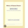 History of Famous Orators (Webster''s Korean Thesaurus Edition) door Inc. Icon Group International