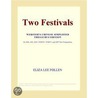 Two Festivals (Webster''s Chinese Simplified Thesaurus Edition) door Inc. Icon Group International