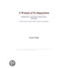 A Woman of No Importance (Webster''s Japanese Thesaurus Edition) door Inc. Icon Group International