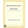 History of Famous Orators (Webster''s Spanish Thesaurus Edition) by Inc. Icon Group International