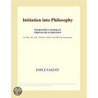 Initiation into Philosophy (Webster''s German Thesaurus Edition) by Inc. Icon Group International
