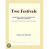 Two Festivals (Webster''s Chinese Traditional Thesaurus Edition) door Inc. Icon Group International