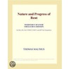 Nature and Progress of Rent (Webster''s Spanish Thesaurus Edition) door Inc. Icon Group International
