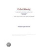 Perfect Behavior (Webster''s Chinese Simplified Thesaurus Edition) by Inc. Icon Group International