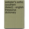 Webster''s Sotho (Southern Dialect) - English Thesaurus Dictionary door Inc. Icon Group International