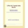 A Plea for Captain John Brown (Webster''s German Thesaurus Edition) by Inc. Icon Group International
