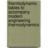 Thermodynamic Tables to Accompany Modern Engineering Thermodynamics by Robert T. Balmer