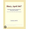 Diary, April 1667 (Webster''s Chinese Traditional Thesaurus Edition) by Inc. Icon Group International