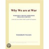 Why We are at War (Webster''s Chinese Traditional Thesaurus Edition) by Inc. Icon Group International