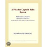 A Plea for Captain John Brown (Webster''s Japanese Thesaurus Edition) by Inc. Icon Group International
