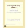 The Complete Writings, Volume 1 (Webster''s French Thesaurus Edition) door Inc. Icon Group International