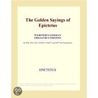 The Golden Sayings of Epictetus (Webster''s German Thesaurus Edition) door Inc. Icon Group International