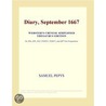 Diary, September 1667 (Webster''s Chinese Simplified Thesaurus Edition) door Inc. Icon Group International