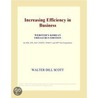 Increasing Efficiency in Business (Webster''s Korean Thesaurus Edition) door Inc. Icon Group International