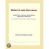 Robert Louis Stevenson (Webster''s Chinese Simplified Thesaurus Edition) door Inc. Icon Group International