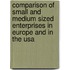 Comparison Of Small And Medium Sized Enterprises In Europe And In The Usa