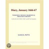 Diary, January 1666-67 (Webster''s Chinese Traditional Thesaurus Edition) door Inc. Icon Group International