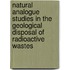 Natural Analogue Studies in the Geological Disposal of Radioactive Wastes