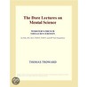 The Dore Lectures on Mental Science (Webster''s French Thesaurus Edition) door Inc. Icon Group International