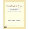 Within You is the Power (Webster''s Chinese Simplified Thesaurus Edition) by Inc. Icon Group International