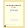 The Metaphysical Elements of Ethics (Webster''s Spanish Thesaurus Edition) by Inc. Icon Group International