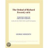 The Ordeal of Richard Feverel, vol 6 (Webster''s French Thesaurus Edition) door Inc. Icon Group International