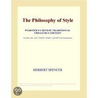 The Philosophy of Style (Webster''s Chinese Traditional Thesaurus Edition) door Inc. Icon Group International