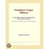Fennimore Cooper Offences (Webster''s Chinese Simplified Thesaurus Edition) by Inc. Icon Group International